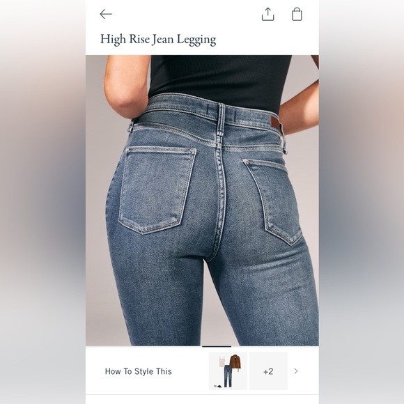 Abercrombie High Rise Jean Legging - Picture 10 of 11